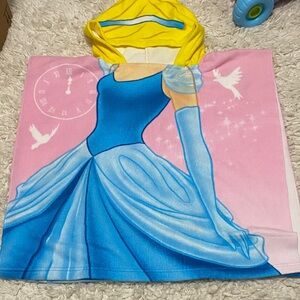 New Disney Cinderella cover up towel  cinderellas body front and back hood hair